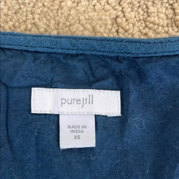 Pure Jill Blue and White Tie Dyed Ombré Dress Size XS - Picture 4 of 5